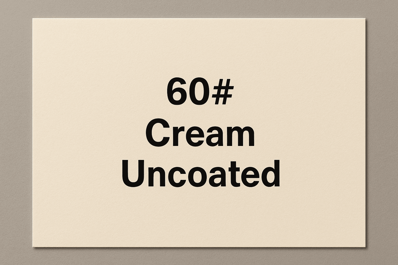 60# Cream Uncoated