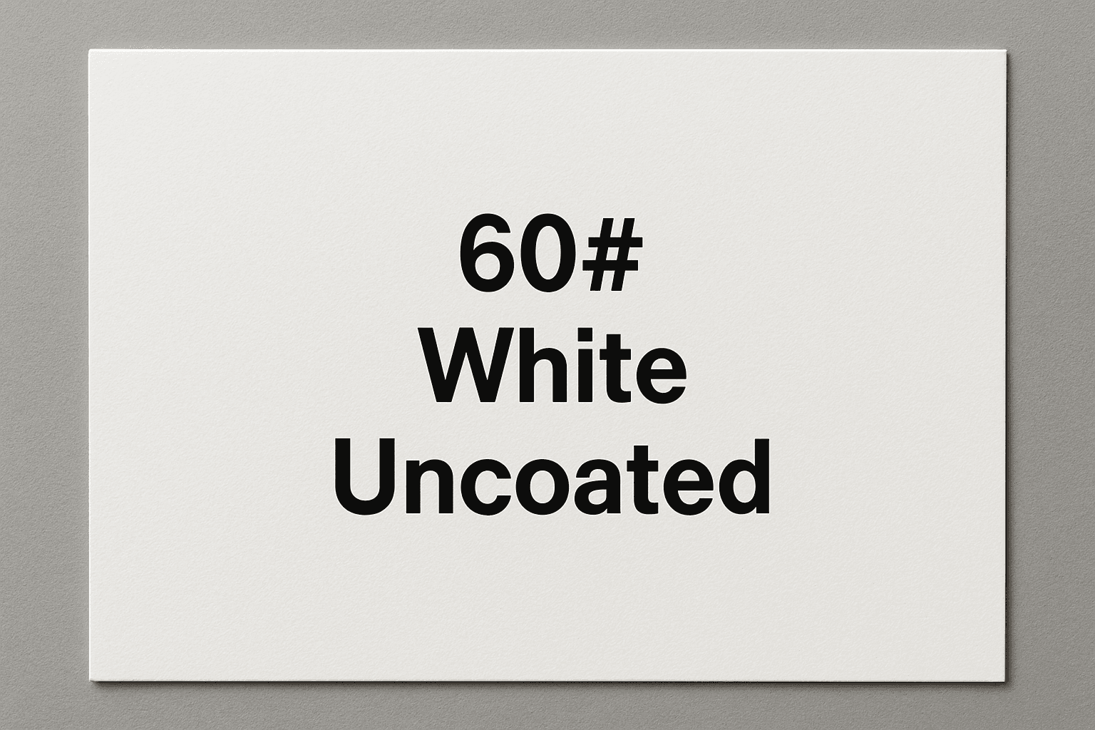60# White Uncoated