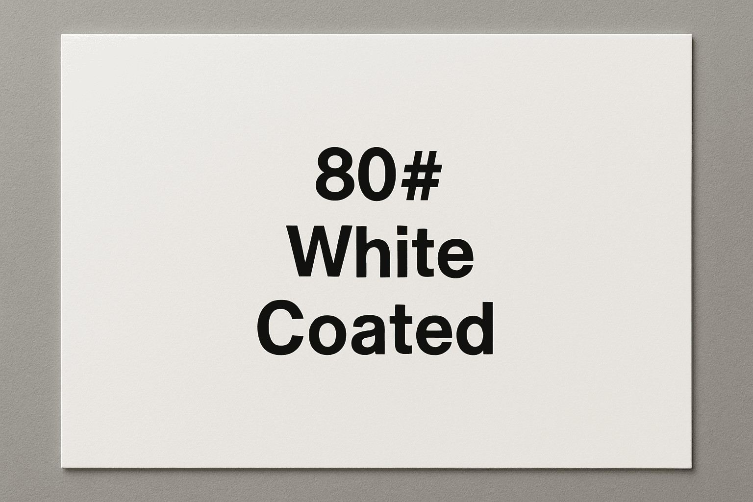 80# White Coated