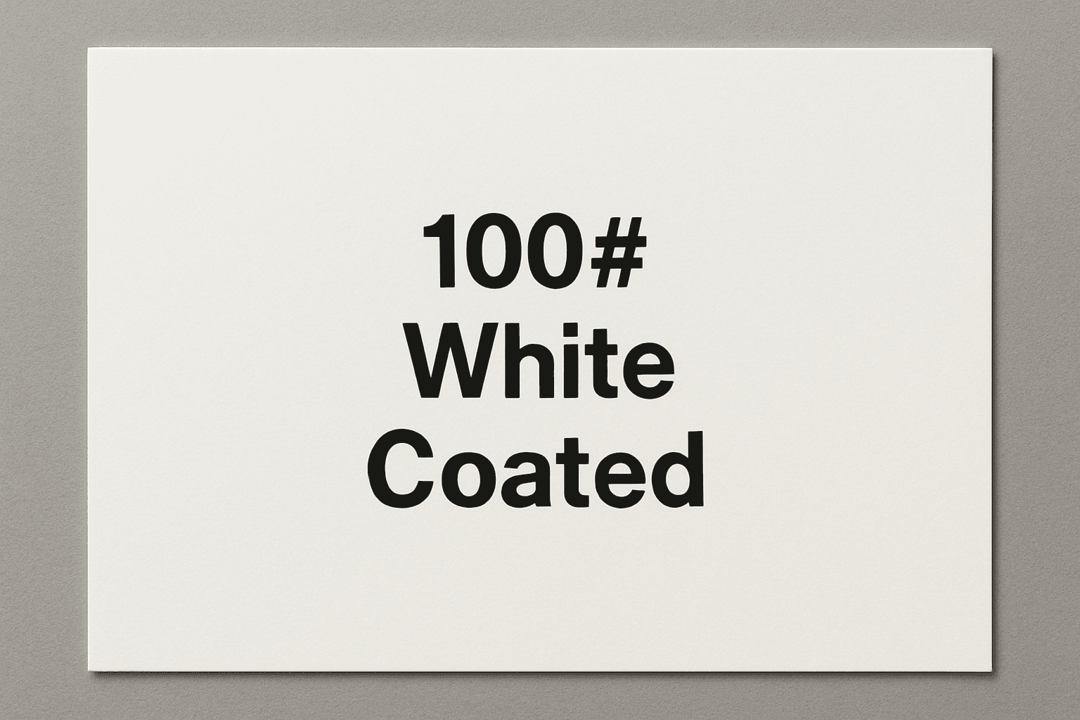 100# White Coated